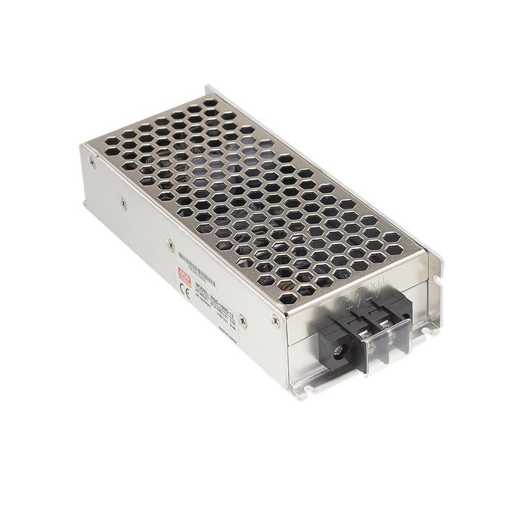 MEAN WELL RSD-100C-24 DC-DC Enclosed converter; Input 28.8-67.2Vdc; Output +24Vdc at 4.2A; railway standard EN50155; 4000Vdc I/O isolation
