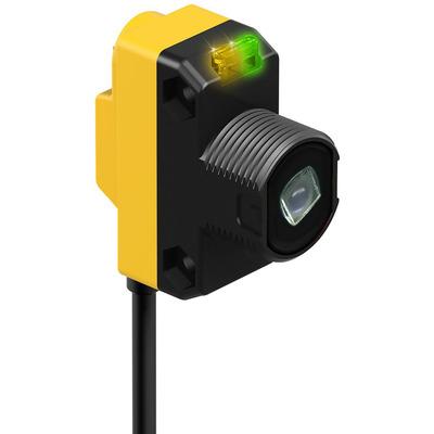 Banner QS186LE211 W-30 Class 2 Laser photo-electric emitter with opposed (vertical) system - Banner Engineering (WORLD-BEAM series - QS186LE series) - Part #75961 - Visible red light (650nm) - Supply voltage 10Vdc-30Vdc (12Vdc / 24Vdc nom.) - Pre-wired with 30ft / 9m cable term