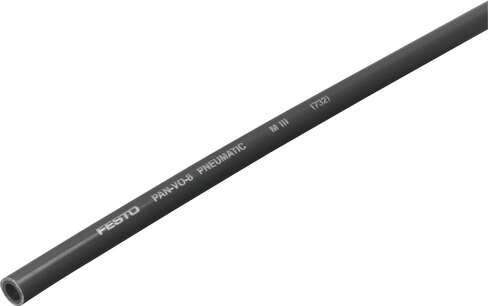 Festo 525475 plastic tubing PAN-V0-8X1-RT Flame retardant Outside diameter: 10 mm, Bending radius relevant for flow rate: 45 mm, Inside diameter: 6 mm, Min. bending radius: 24 mm, Temperature dependent operating pressure: -0,95 - 12 bar