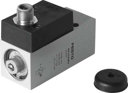 Festo 192488 pressure switch PEV-1/4-B-M12 Conforms to standard: EN 60947-5-1, Authorisation: (* CCC, * c UL us - Recognized (OL)), CE mark (see declaration of conformity): to EU directive low-voltage devices, Materials note: Conforms to RoHS, Measured variable: Relat