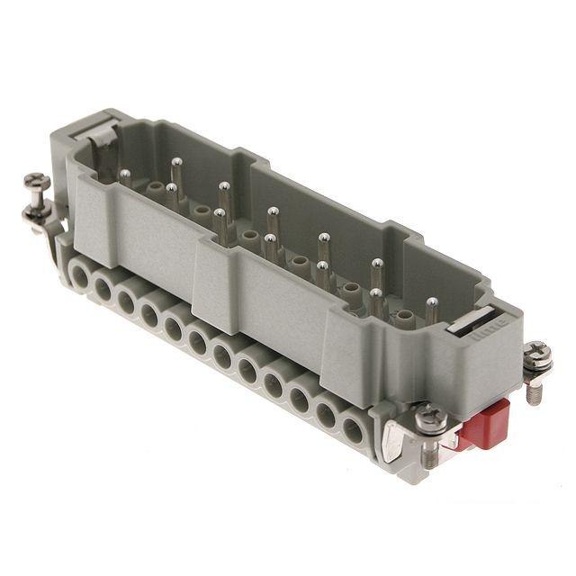 Mencom CMEM-10T Standard, CME series, Male Rectangular Insert, size 104.27, 10 pin, 16 amp, Screw