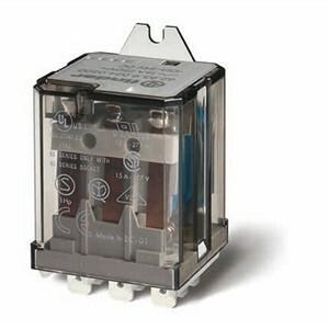 Finder 62.83.9.024.0300 Electromechanical power relay - Finder (62 series) - Control coil voltage 24Vdc - 3 poles (3P) - 3NO contacts - Rated current 16A (250Vac; AC-1) / 16A (30Vdc; DC-1) - Rated switching power 750VA (230Vac; AC-15) - Contacts coating material AgCdO (Silver Ca