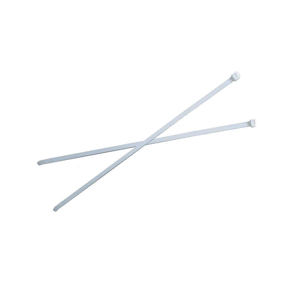 Hubbell CT18075M Natural Nylon 6/6 Cable Tie, 0.75" Max. Bundle Dia, 18 Lbs, 4" Long, 0.10" Wide.  ; Standard Cable Tie ; Features: Cable Ties for General Use Available in Black or Natural, One piece injection molded, Installation Tool: TWT1, MK7 Tool