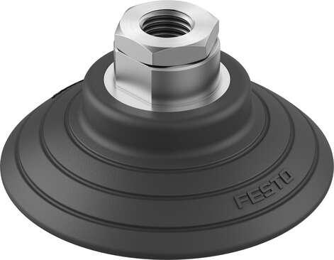 Festo 8073820 suction cup OGVM-80-S-N-G14F Suction cup height compensator: 7,6 mm, Min. workpiece radius: 70 mm, Nominal size: 8 mm, suction cup diameter: 80 mm, suction cup volume: 35 cm3