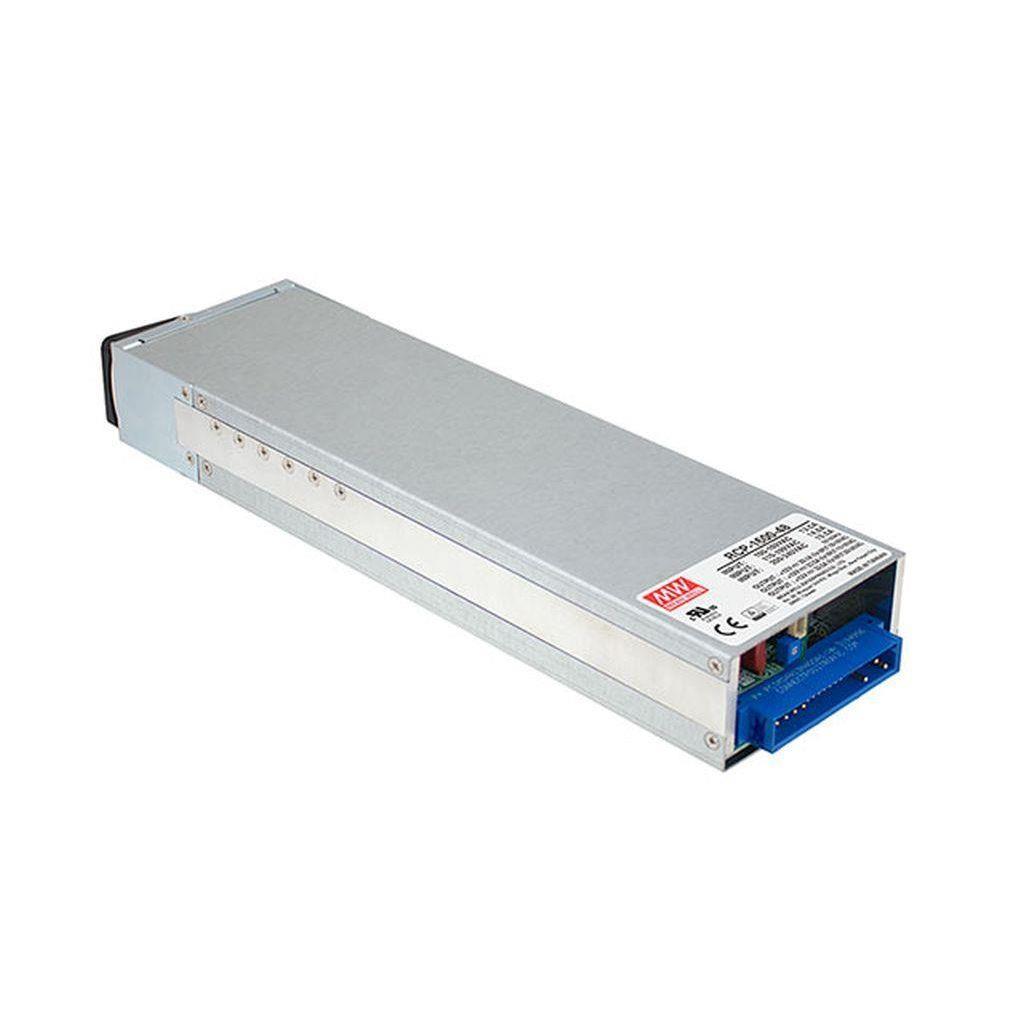 MEAN WELL RCP-1600-24 AC-DC 19 inch rack power supply with PFC; Output 24VDC at 67A; 1U profile; Current sharing up to 8KW; Hot-swap; PMBus protocol