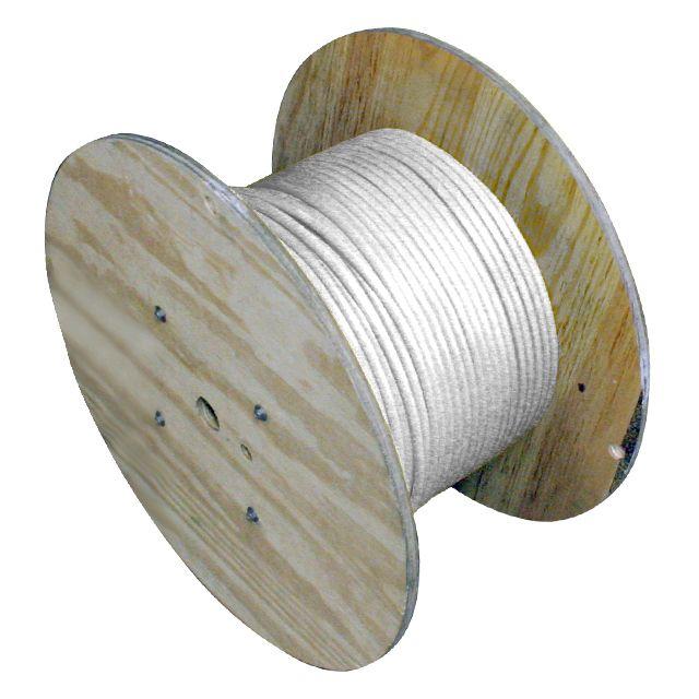 Mencom 30CH001-1000 MDC, Raw Spool Cable, 4 Pole, 22awg, 4A, 1000 ft, White, PVC
