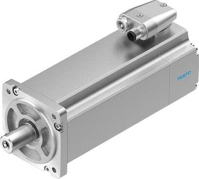 Festo 2093107 servo motor EMME-AS-80-S-LS-AMB Without gear unit/with brake. Ambient temperature: -10 - 40 °C, Storage temperature: -20 - 70 °C, Relative air humidity: 0 - 90 %, Conforms to standard: IEC 60034, Insulation protection class: F