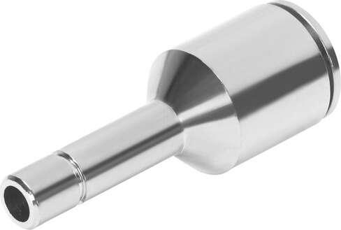 Festo 558772 push-in connector NPQM-D-Q8-S10-P10 Size: Standard, Nominal size: 7 mm, Design structure: Push/pull principle, Operating pressure complete temperature range: -0,95 - 16 bar, Operating medium: Compressed air in accordance with ISO8573-1:2010 [7:-:-]