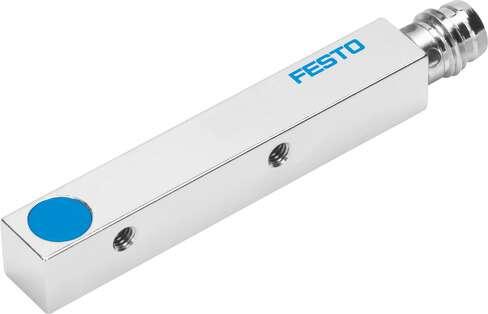 Festo 174551 proximity sensor SIES-Q8B-NO-S-L Inductive, with plug, can be flush-mounted, normally-closed function, negative-switching. Conforms to standard: EN 60947-5-2, Authorisation: (* RCM Mark, * c UL us - Listed (OL)), CE mark (see declaration of conformity): t