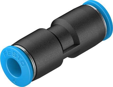 Festo 153032 push-in connector QS-6 Size: Standard, Nominal size: 4 mm, Assembly position: Any, Container size: 10, Design structure: Push/pull principle
