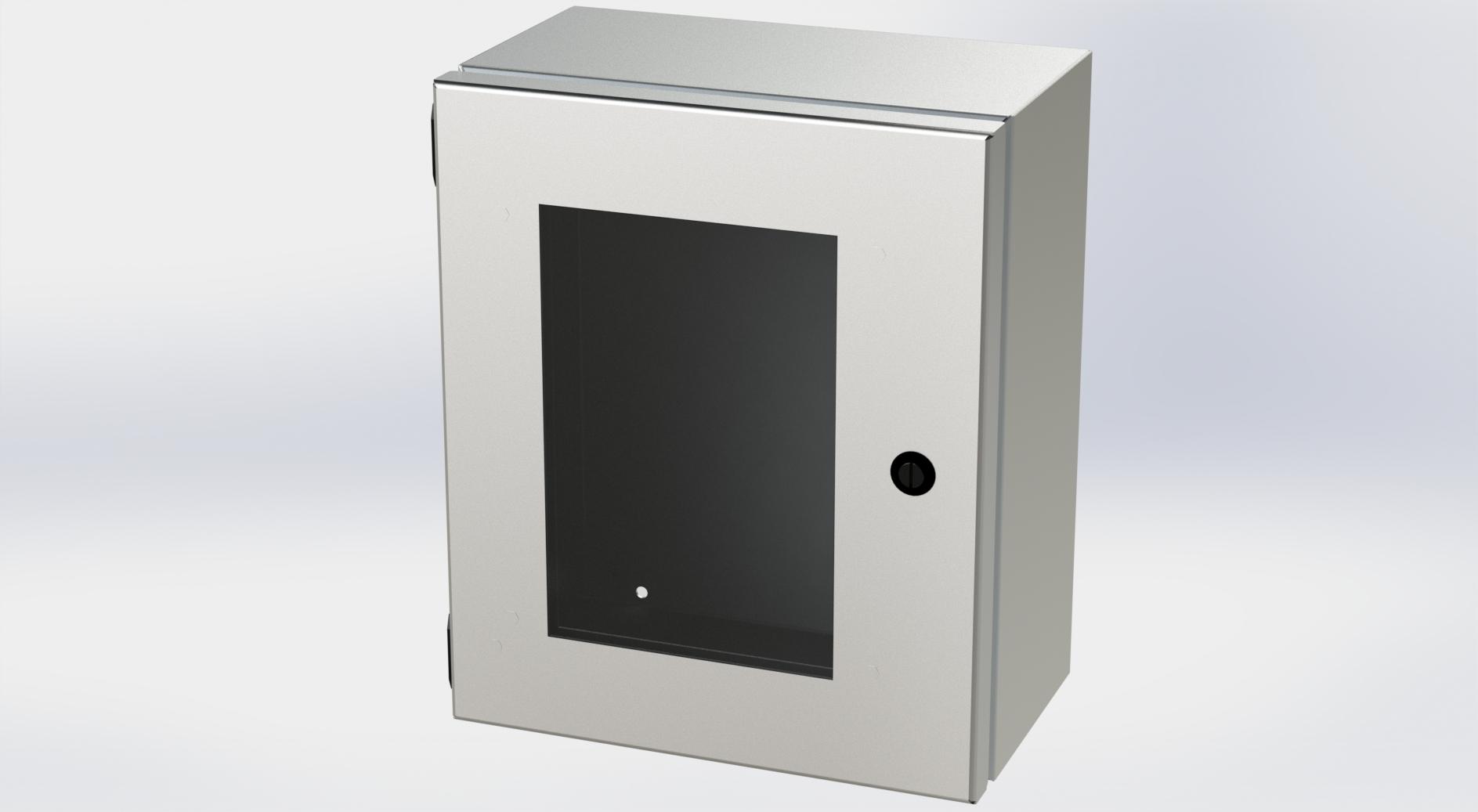 Saginaw Control SCE-1210ELJWSS S.S. ELJ Enclosure W/Viewing Window, Height:12.00", Width:10.00", Depth:6.00", #4 brushed finish on all exterior surfaces. Optional sub-panels are powder coated white.