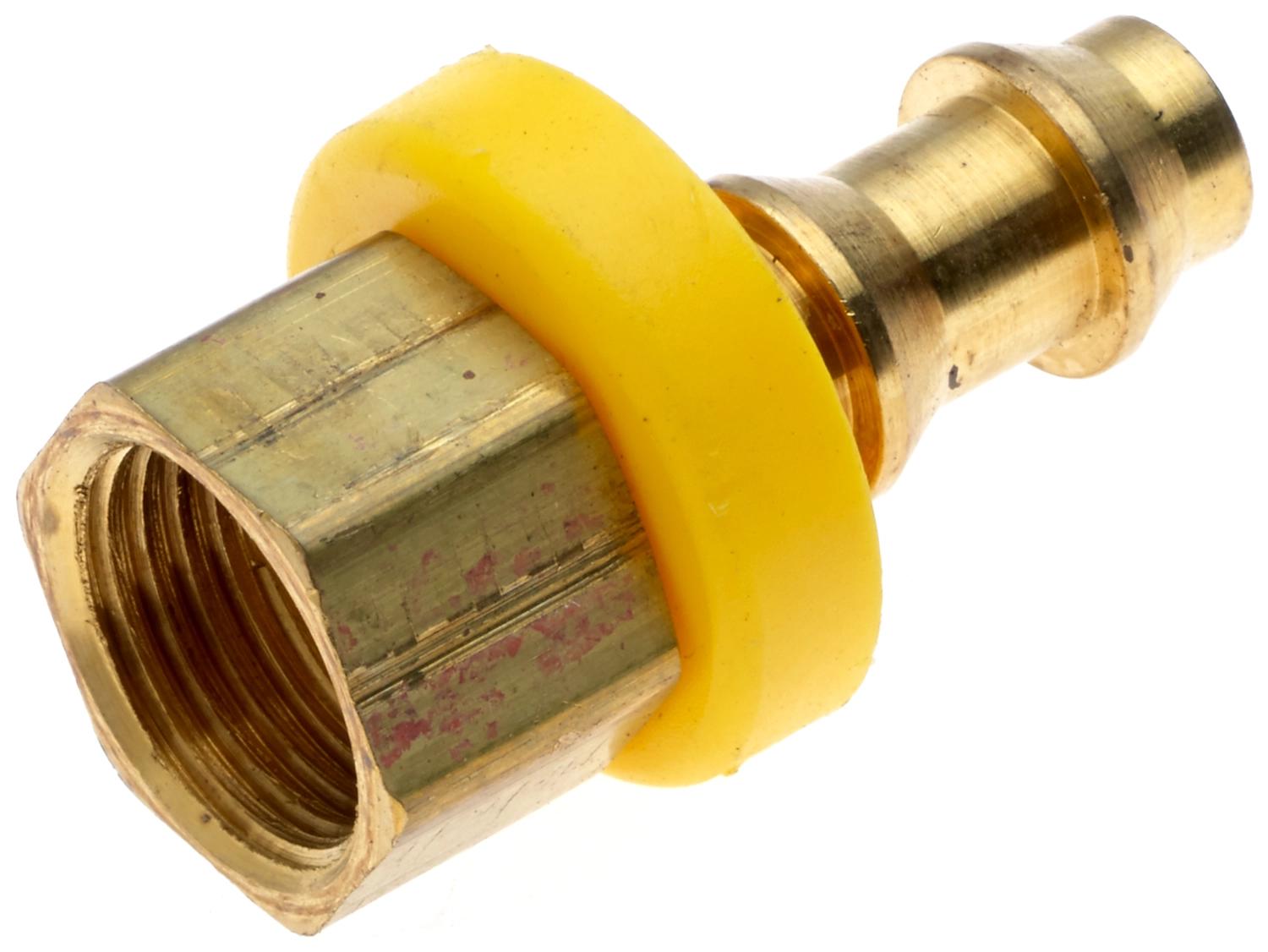 Gates G36508-0403/4LOC-3RFI Textile Braid Hose and Couplings Brass Lock-On Field Attachable Couplings for LOC and LOL Hose, G36508-0403 4LOC-3RFI 10004BA03 3/8-24 0.25 6.4 0.75 19.1 0.75 1 0.02
