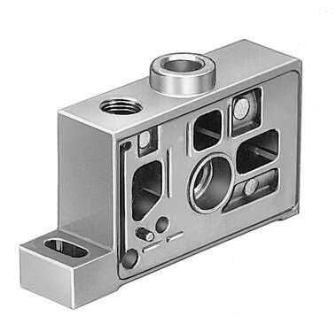 Festo 152592 intermediate plate ZP-ME-1/8-P For manifold assembly of MIDI valves. Operating pressure: -0,9 - 8 bar, Product weight: 95 g, Mounting type: On sub-base, Pneumatic connection, port  1: G1/8, Pneumatic connection, port  3: G1/8