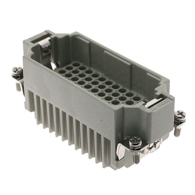 Mencom CDDM-72 Standard, CDD series, Male Rectangular Insert, size 77.27, 72 pin, 10 amp, Crimp