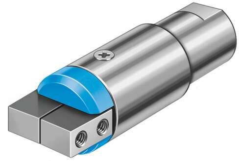 Festo 185704 angle gripper HGWM-12-EZ-G8 Micro, with clamping spigot. Size: 12, Max. angular gripper jaw backlash ax,ay: 0,5 deg, Max. gripper jaw backlash Sz: 0,03 mm, Max. opening angle: 14 deg, Repetition accuracy, gripper: <:  0,02 mm