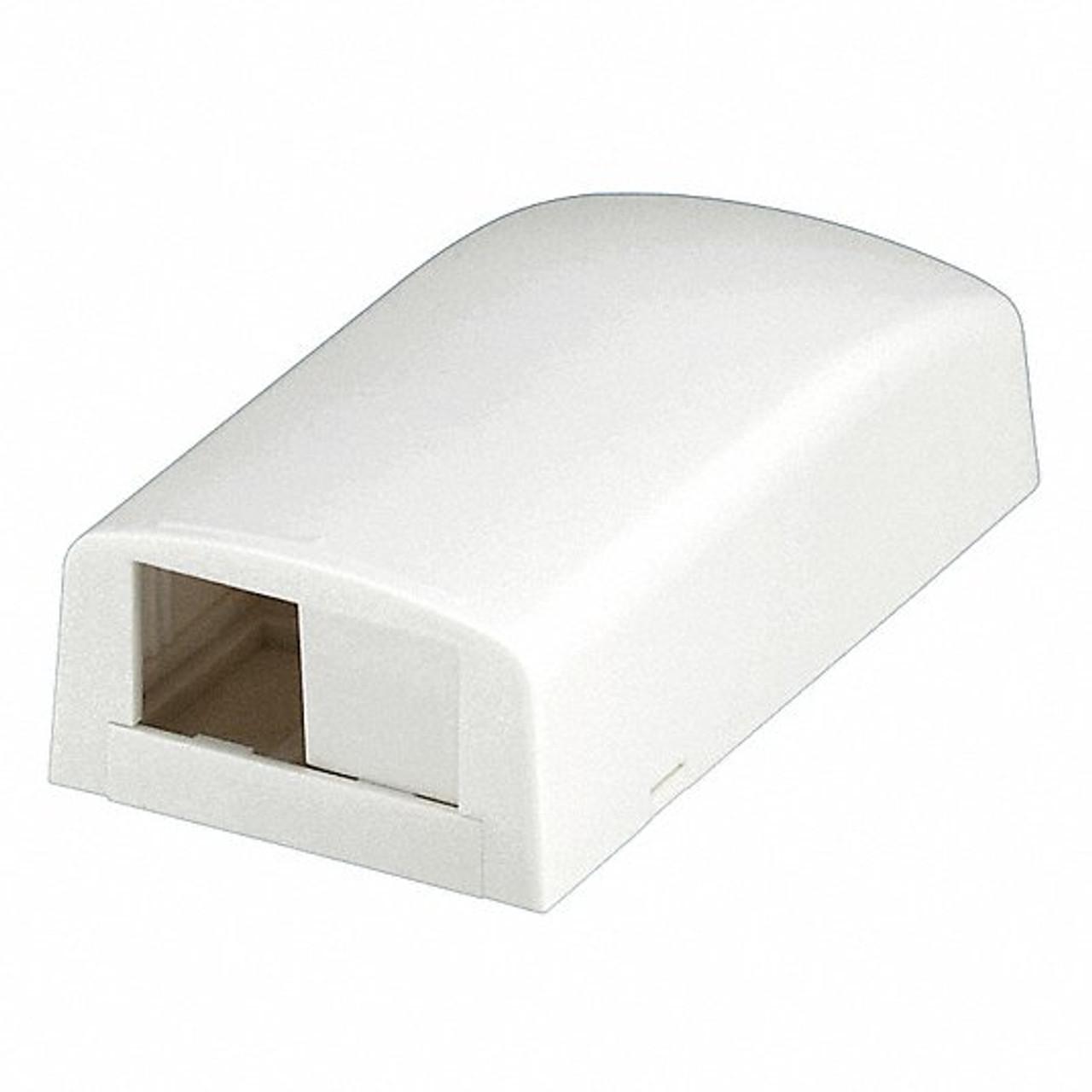 Panduit CBX2IW-AY 1.95" x 1.06" x 3.65", Off White, ABS, Adhesive Tape/Screw, 2-Port, Low Profile, Module