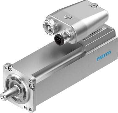 Festo 2082444 servo motor EMME-AS-40-M-LV-AS Without gearing, without brake. Ambient temperature: -10 - 40 °C, Storage temperature: -20 - 70 °C, Relative air humidity: 0 - 90 %, Conforms to standard: IEC 60034, Insulation protection class: F