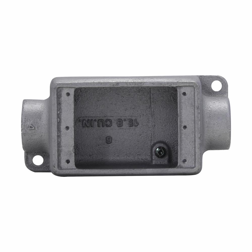 Eaton FDC1 Eaton Crouse-Hinds series Condulet FD device box, Deep, Feraloy iron alloy, Single-gang, C shape, 1/2"