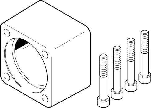 Festo 1593627 coupling housing EAMK-A-D80-77A Assembly position: Any, Storage temperature: -25 - 60 °C, Relative air humidity: 0 - 95 %, Ambient temperature: -10 - 60 °C, Product weight: 1200 g