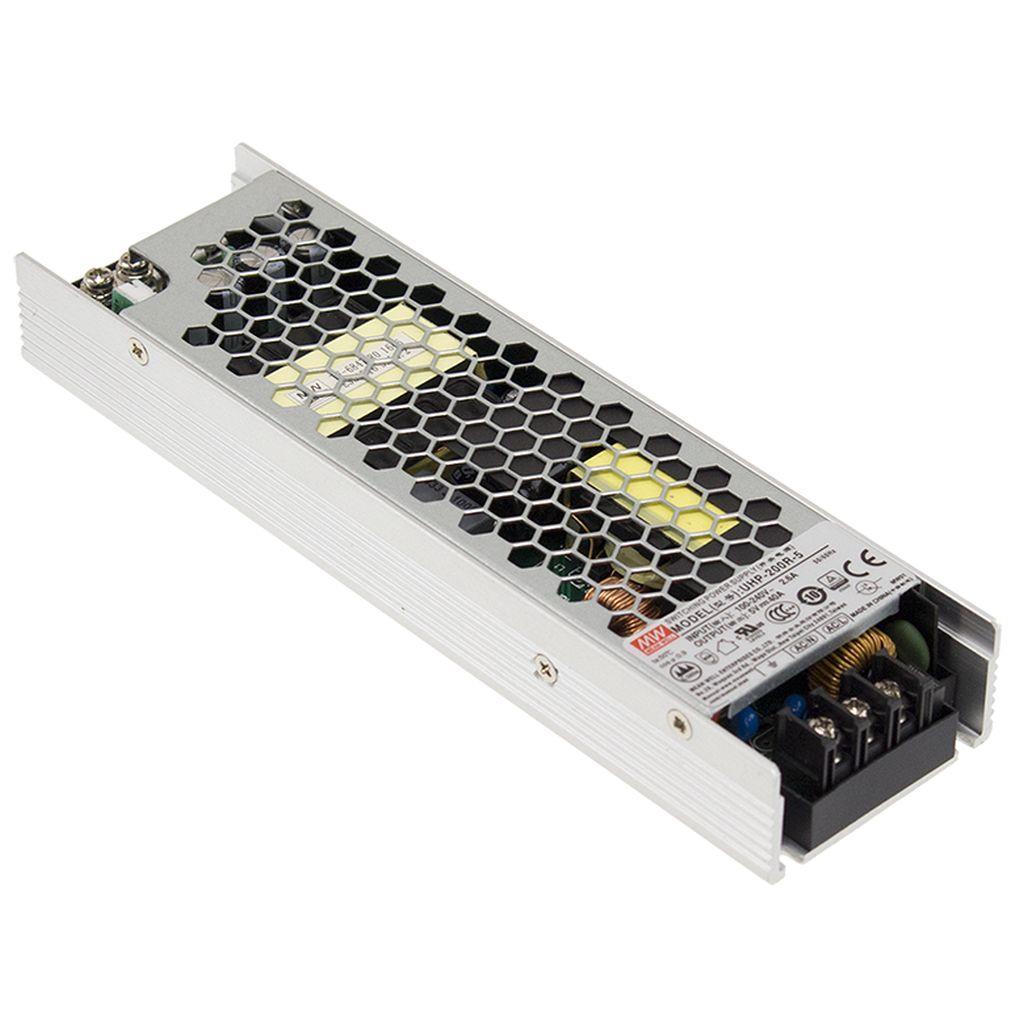 MEAN WELL UHP-200-15 AC-DC Slim Single output enclosed power supply with PFC; Output 15VDC at 13.4A
