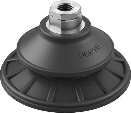 Festo 8073840 suction cup OGVM-100-A-N-G14F Suction cup height compensator: 26 mm, Min. workpiece radius: 90 mm, Nominal size: 8 mm, suction cup diameter: 100 mm, suction cup volume: 115 cm3