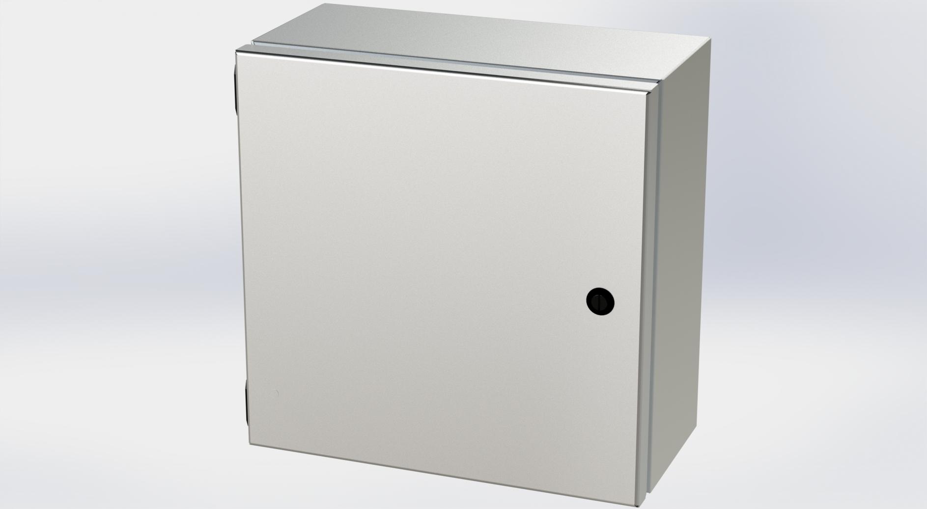 Saginaw Control SCE-1212ELJSS S.S. ELJ Enclosure, Height:12.00", Width:12.00", Depth:6.00", #4 brushed finish on all exterior surfaces. Optional sub-panels are powder coated white.
