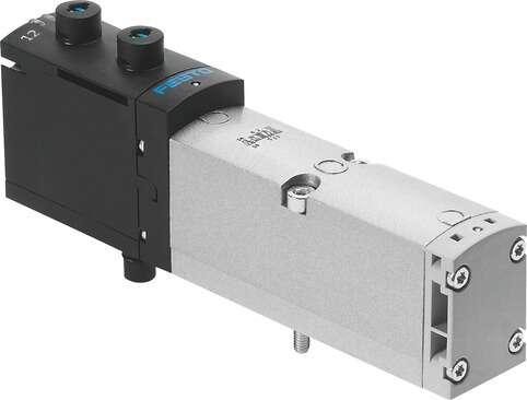 Festo 539162 solenoid valve VSVA-B-P53C-ZD-A1-1T1L For valve terminals VTSA and VTSA-F. Valve function: 5/3 closed, Type of actuation: electrical, Width: 26 mm, Standard nominal flow rate: 1000 l/min, Operating pressure: -0,9 - 10 bar