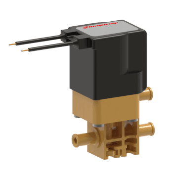 Humphrey 37031530 Solenoid Valves, Small 2-Way & 3-Way Solenoid Operated, Number of Ports: 3 ports, Number of Positions: 2 positions, Valve Function: Diverter, Piping Type: Inline, Direct Piping, Size (in)  HxWxD: 2.99 x 1.21 x 1.76, Media: Aggressive Liquids & Gases