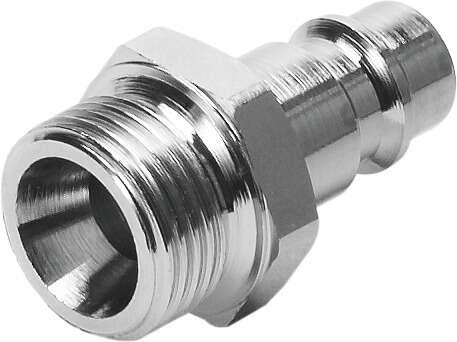 Festo 2154 quick coupling plug KS4-1/4-A For self-closing quick coupling connectors. Nominal size: 7,85 mm, Operating pressure complete temperature range: -0,95 - 12 bar, Standard nominal flow rate: 1260 l/min, Operating medium: Compressed air in accordance with ISO