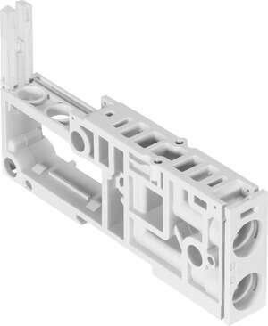 Festo 8034559 sub-base VMPAL-AP-14-T35-RV Width: 14 mm, Width: 14,9 mm, Length: 107,3 mm, Grid dimension: 14,9 mm, Pressure zone separation: Ducts 3 and 5