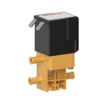Humphrey 37021330 Solenoid Valves, Small 2-Way & 3-Way Solenoid Operated, Number of Ports: 3 ports, Number of Positions: 2 positions, Valve Function: Diverter, Piping Type: Inline, Direct Piping, Size (in)  HxWxD: 2.99 x 1.21 x 1.49, Media: Aggressive Liquids & Gases