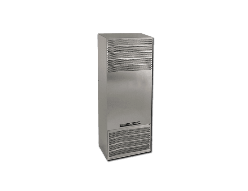 Saginaw Control SCE-AC3400B460VSS6 Conditioner, Air - 3400 BTU/Hr. 460 Volt, Height:35.43", Width:12.00", Depth:10.63", #4 brushed finish 316 Stainless Steel Cover