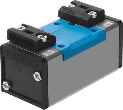 Festo 151009 pneumatic valve VL-5/2-D-1-C 5/2-way function, pneumatically actuated, with spring return Valve function: 5/2 monostable, Type of actuation: pneumatic, Width: 42 mm, Standard nominal flow rate: 1200 l/min, Operating pressure: 2 - 16 bar