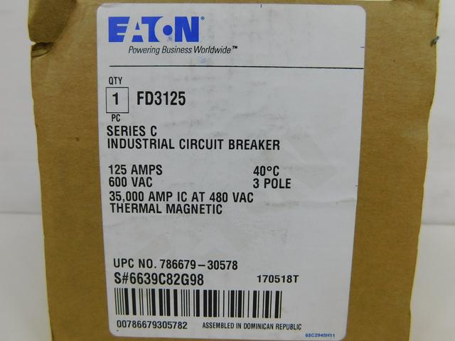 FD3125 Part Image. Manufactured by Eaton.