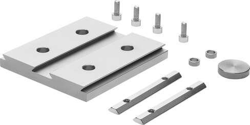 Festo 163204 adapter plate kit HAPB-5 Allows the combination of multiaxis systems. Assembly position: Any, Corrosion resistance classification CRC: 2 - Moderate corrosion stress, Materials note: Free of copper and PTFE
