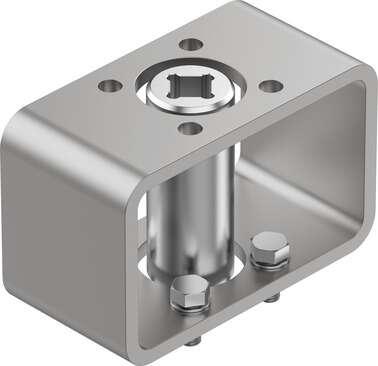 Festo 8084186 mounting kit DARQ-K-V-F03S9-F03S9-R13 Based on the standard: (* EN 15081, * ISO 5211), Container size: 1, Design structure: (* Female square and male square, * Mounting kit), Corrosion resistance classification CRC: 2 - Moderate corrosion stress, Product 