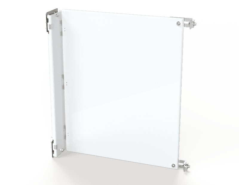 Saginaw Control SCE-72SP30F4 Panel, Swingout Half, Height:30.88", Width:24.81", Depth:0.85", Powder coated white.