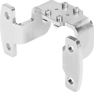 Festo 1434908 flange mounting EAHH-P1-40 For mounting the electric cylinder via the profile, can be positioned anywhere along the cylinder length. Corrosion resistance classification CRC: 1 - Low corrosion stress, Product weight: 240 g, Materials note: Conforms to RoHS
