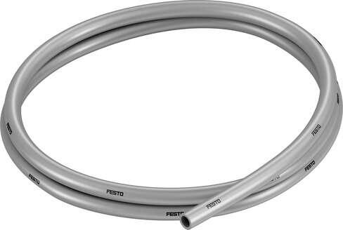 Festo 152587 plastic tubing PUN-8X1,25-SI Standard O.D tubing, for QS plug connectors, CN and CK polyurethane fittings (not approved for use in the food industry). Outside diameter: 8 mm, Bending radius relevant for flow rate: 37 mm, Inside diameter: 5,7 mm, Min. bend