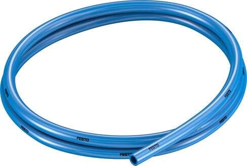 Festo 567949 plastic tubing PUN-H-5/16-BL-150-CB Approved for use in food processing (hydrolysis resistant) Outer diameter, inches: 5/16, Bending radius relevant for flow rate: 0,121 Fuß, Min. bending radius: 0,065 Fuß, Tubing characteristics: Suitable for energy chai