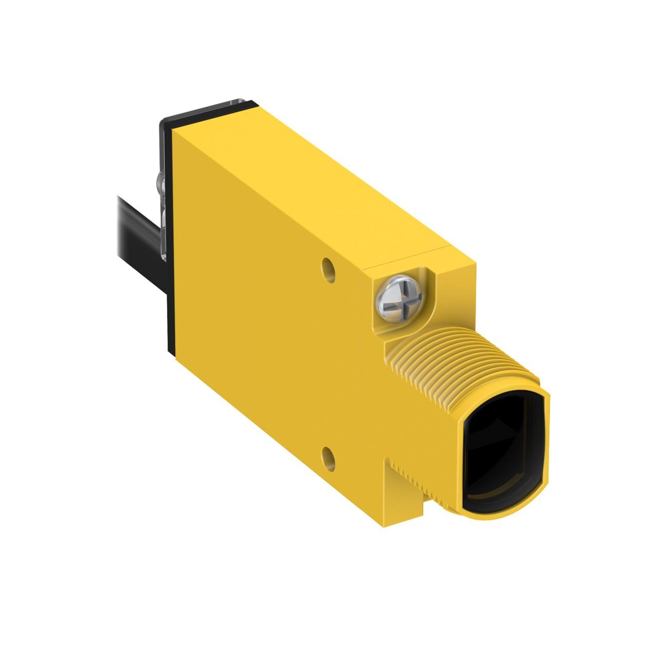 Banner SM2A31RQD Photo-electric sensor receiver with through-beam system / opposed mode - Banner Engineering (MINI-BEAM series - SM2A312) - Part #26846 - Sensing range 300mm - Infrared (IR) light (880nm) - 1 x digital output (Solid-state AC output; SPST contact type) (Lig