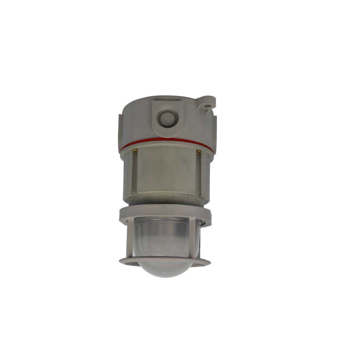 Hubbell NVL230X8G NVL Series Non-Metallic Corrosion Resistant Hazardous Location LED Fixture, M20 Ceiling Mount With Guard  ; Energy and labor-saving LED ; High Efﬁcacy (lumens per watt) ; Compact Size ; Type 3, 4, & 4X Rated ; IP66 Marine Rated ; ABS Approved ; Resists co