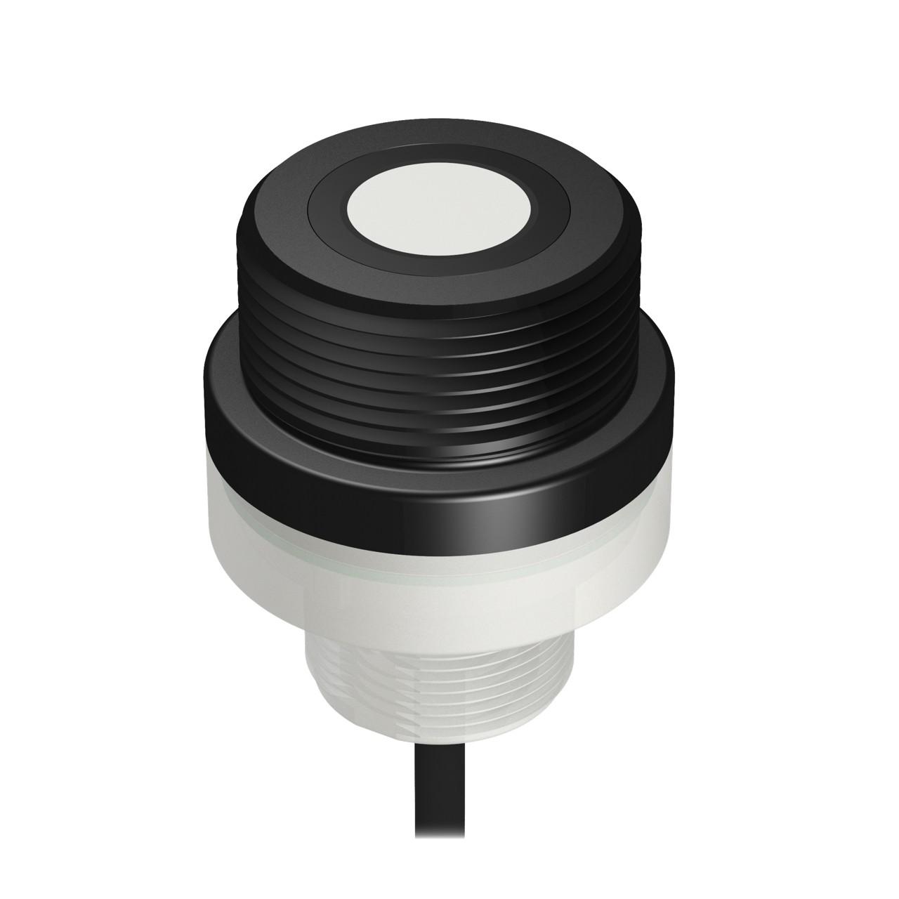 Banner K50UX1ARA K50 Ultrasonic Sensor, 1-Wire Serial Interface, Range: 100 mm to 1 m (3.94 in to 39.4 in), 230 mm (9 in) QD Cable
