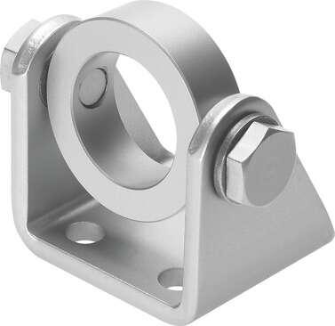 Festo 539924 swivel mounting SBN-32 Suitable for DSNU/ESNU round cylinder, mounting to bearing cap or end cap is permissible Size: 32, Assembly position: Any, Corrosion resistance classification CRC: 1 - Low corrosion stress, Ambient temperature: -40 - 90 °C, Product 