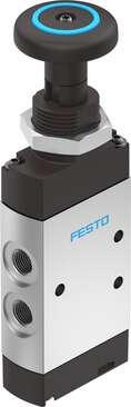 Festo 5299716 pushbutton valve VHEF-P-B52-G14 Valve function: 5/2 bistable, Type of actuation: manual, Width: 20 mm, Standard nominal flow rate: 1200 l/min, Operating pressure MPa: -0,095 - 1 MPa