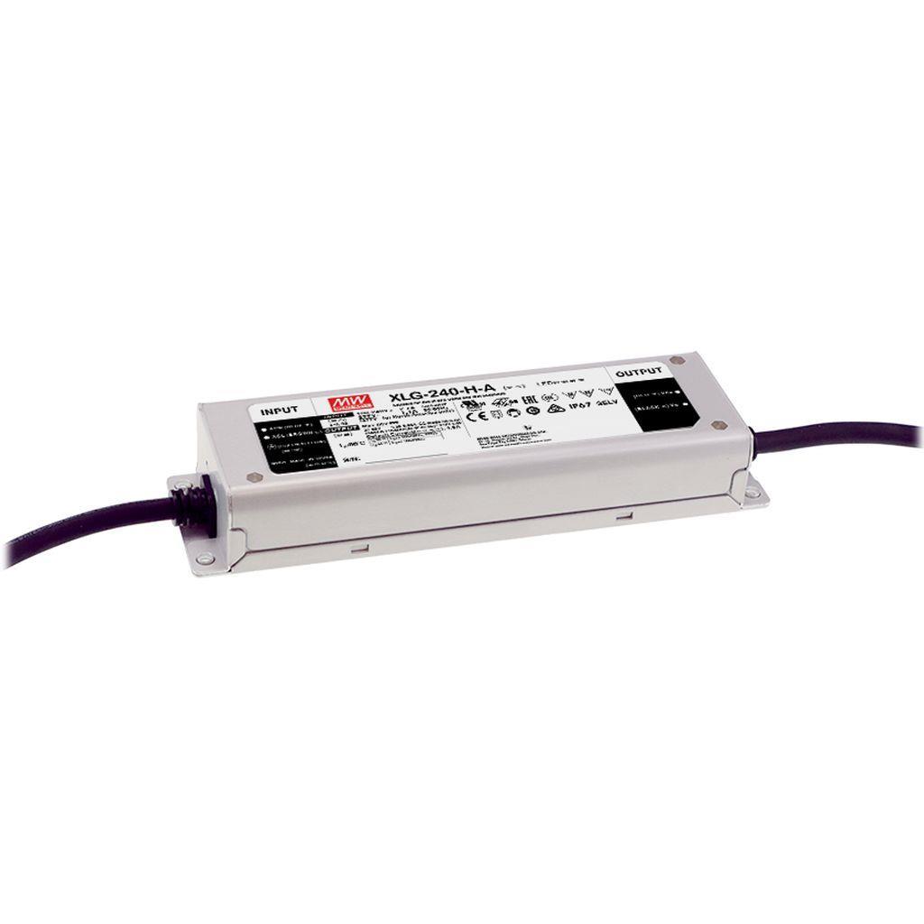 MEAN WELL XLG-240I-M AC-DC India version Single output LED driver Constant Power Mode with built-in PFC; Output 171Vdc at 1.4A; Metal housing design; IP67; Io and Vo fixed for harsh environment