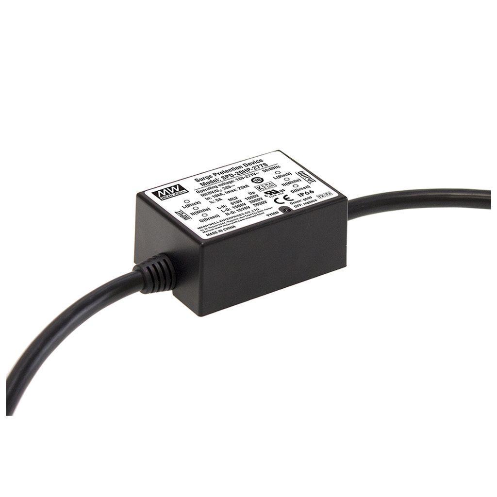 MEAN WELL SPD-20HP-480S LED Driver Surge Protection Device; IP66; 347-480VAC at 20kA