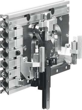 Festo 533613 handling module HSP-16-AS Driveless variant with bearing and shaft. Size: 16, Y stroke: 90 - 110 mm, Z stroke: 35 - 50 mm, Z stroke, working stroke: 20 mm, Cushioning: (* CC: Shock absorber at both ends, * Soft characteristic)