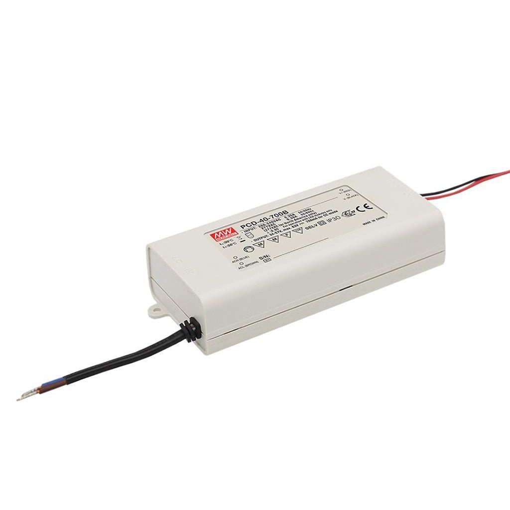 MEAN WELL PCD-40-1400B AC-DC Single output LED driver Constant Current (CC); Output 1.4A at 17-29Vdc; AC phase-cut dimming