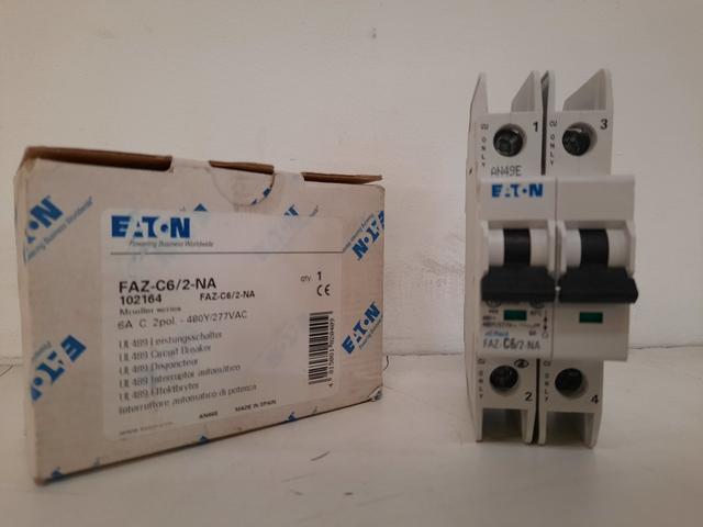 FAZ-C6/2-NA Part Image. Manufactured by Eaton.